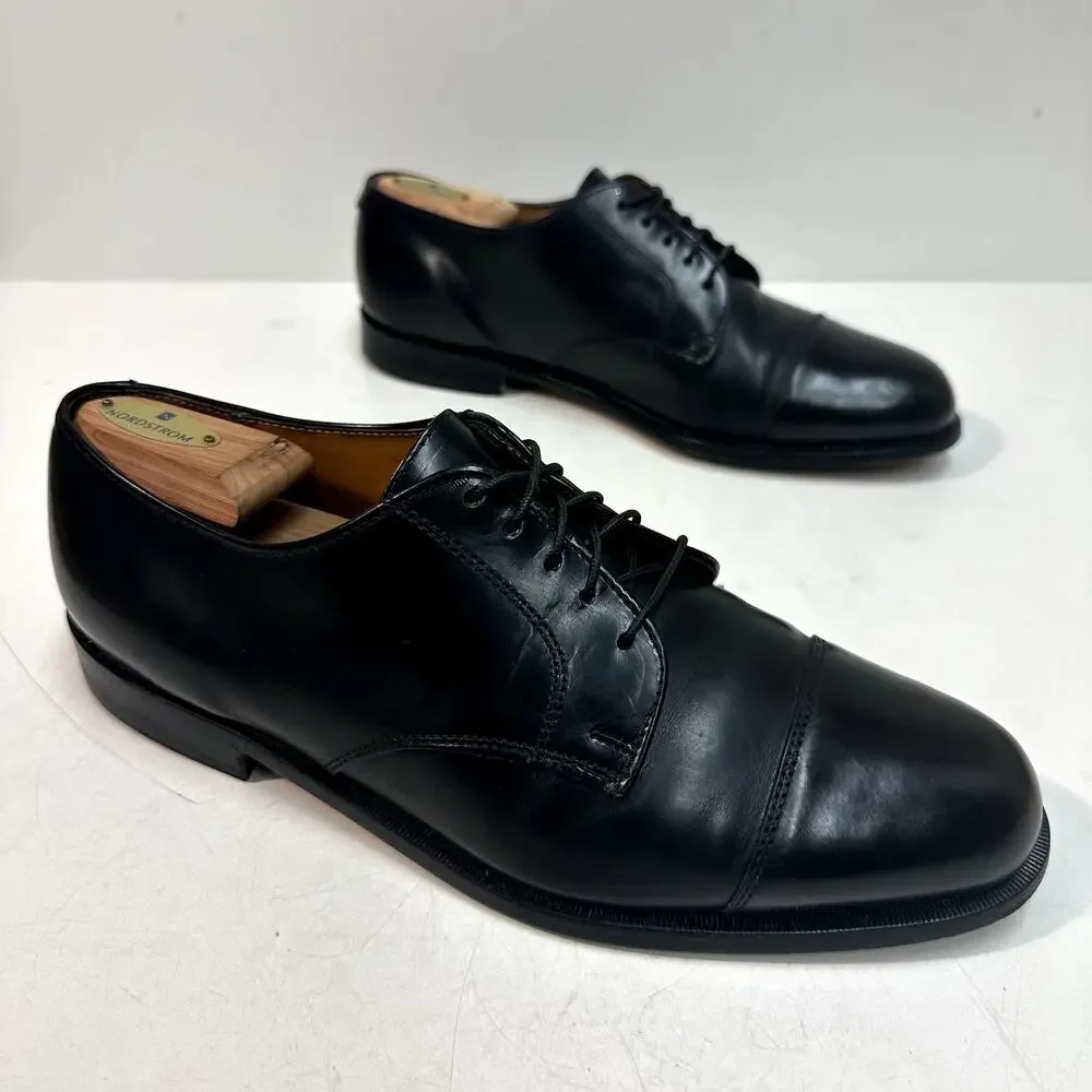 VGUC Rancourt & Co x Cole Haan Cap Toe Derby Black Calf Maine USA 11 Wide E